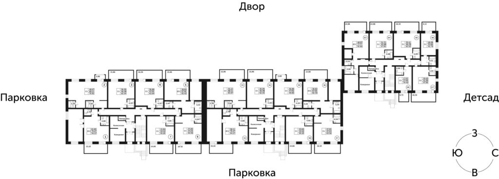 2-комнатная квартира, 68,2 м²